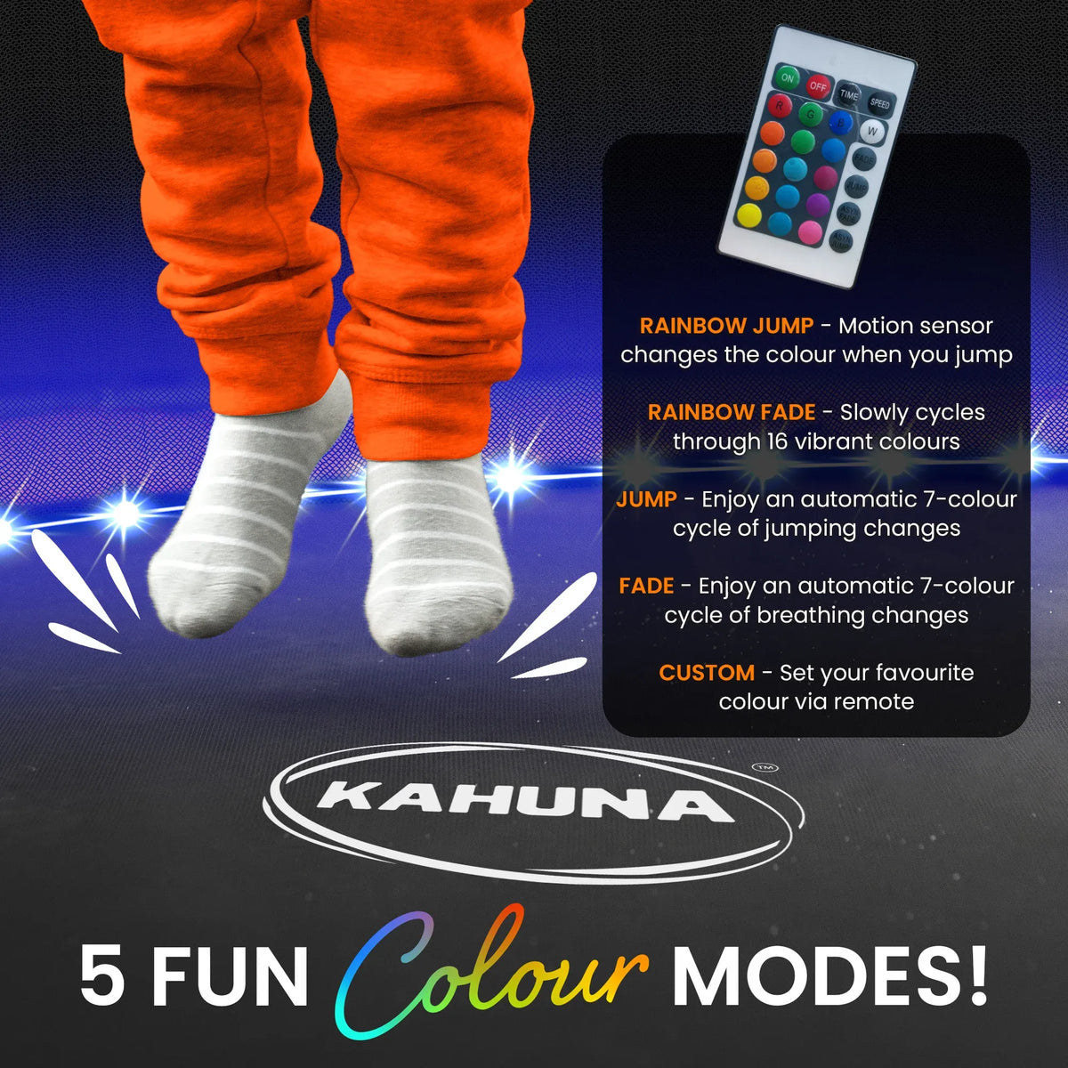 Kahuna Motion-Activated RGB LED Trampoline Lighting Kit – 10 ft — product image 8 of 11