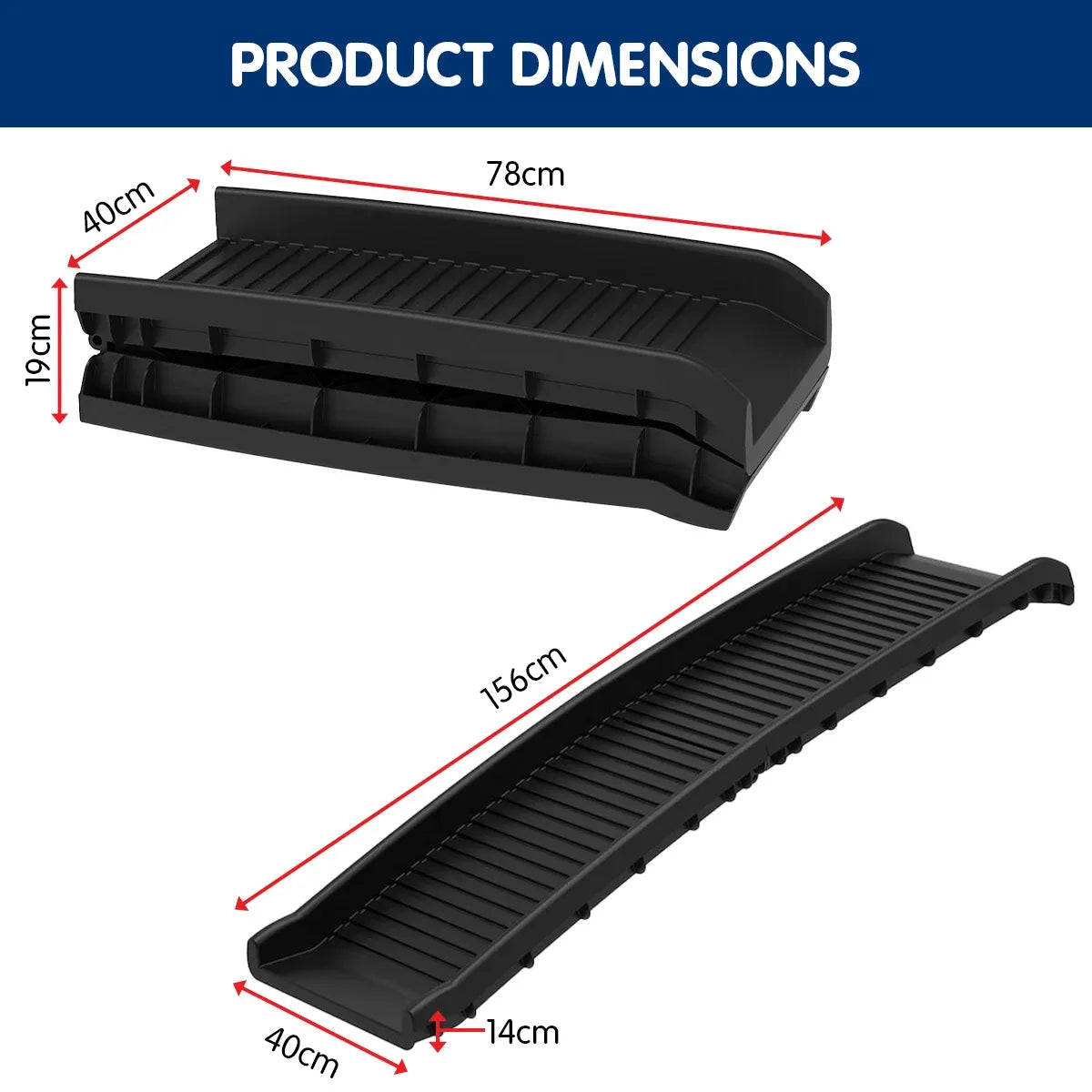 Furtastic Foldable Dog Ramp Non-Slip Portable Pet Steps Ladder for Car SUV High Bed Couch Small Senior Dogs — product image 4 of 12