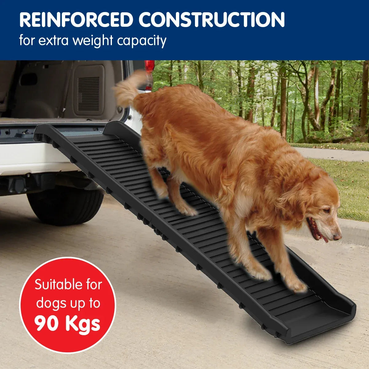 Furtastic Foldable Dog Ramp Non-Slip Portable Pet Steps Ladder for Car SUV High Bed Couch Small Senior Dogs — product image 7 of 12