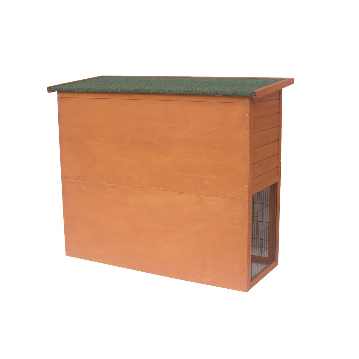 Little Buddies Two-Storey Rabbit Hutch with Run & Tray – 111.5 × 45 × 92 cm