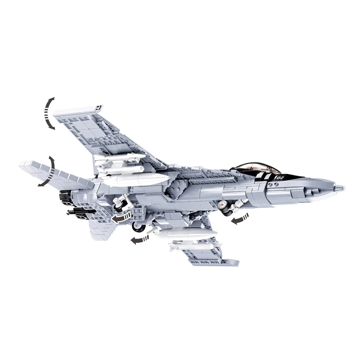 Sluban B0928 Model Kit FA18 Super Hornet Fighter Jet Plane RAAF Military Air Force Building Blocks Super Bumblebee DIY — product image 4