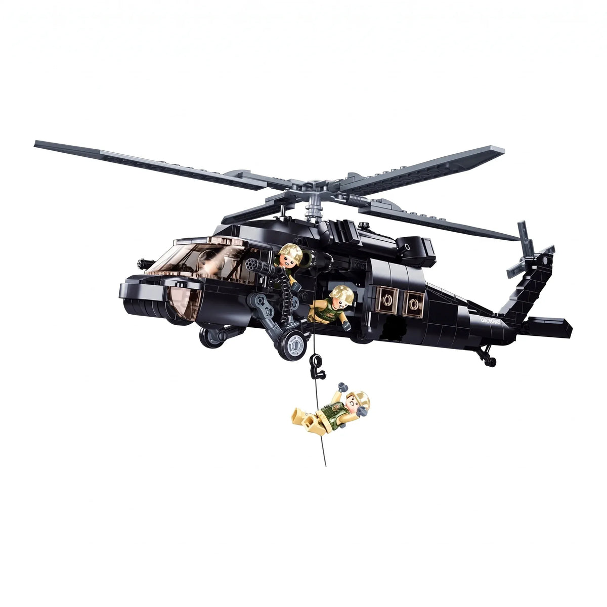 Sluban B1012 Model Kit UH60 Black Hawk Medical Rescue Helicopter US Army MEDEVAC Air Force Military Building Blocks DIY — product image 1