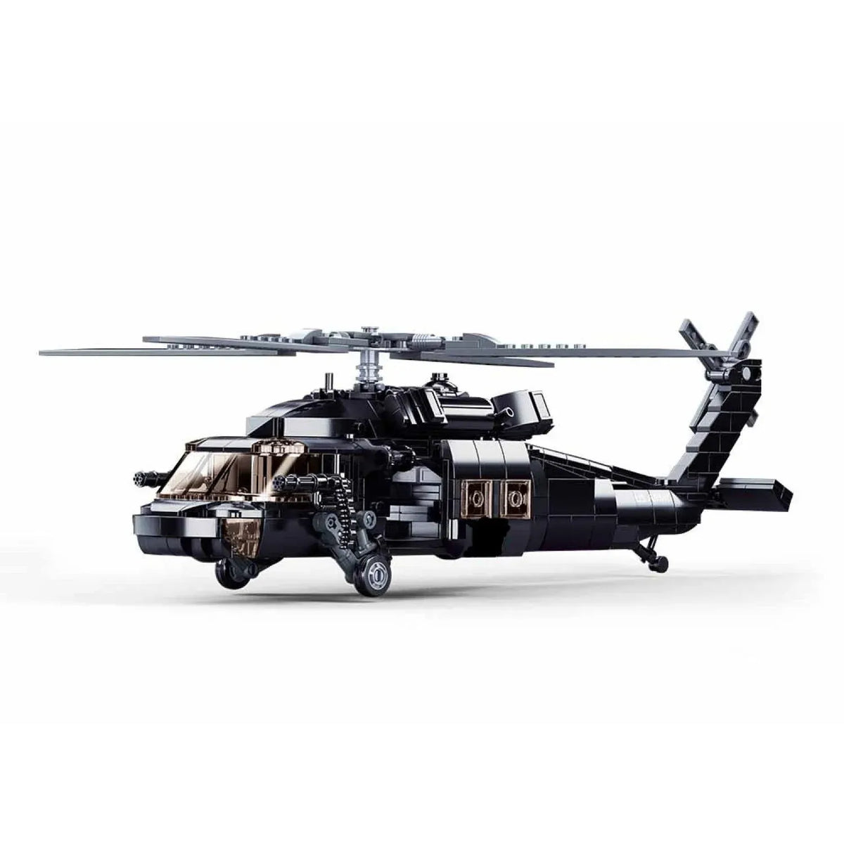 Sluban B1012 Model Kit UH60 Black Hawk Medical Rescue Helicopter US Army MEDEVAC Air Force Military Building Blocks DIY — product image 3