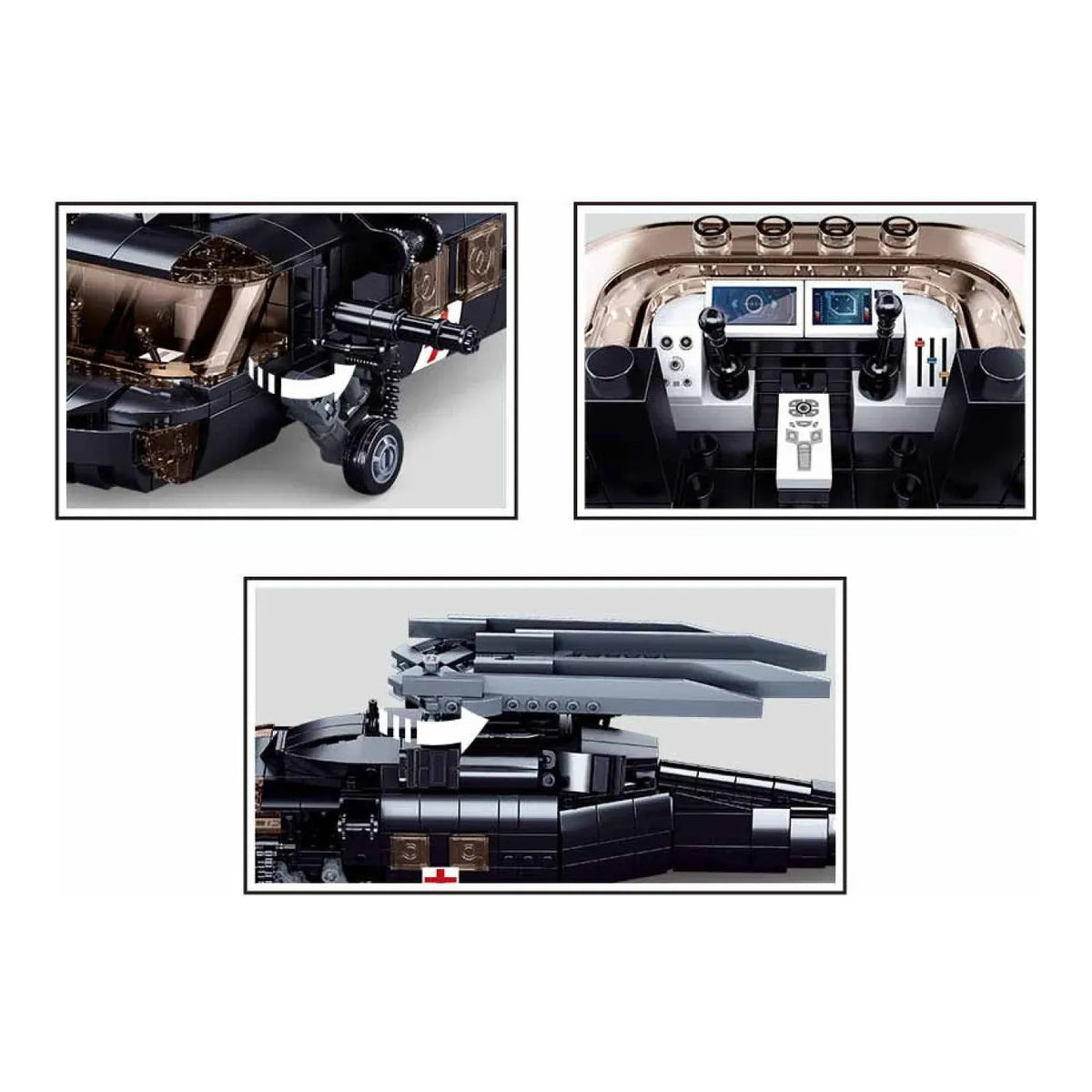 Sluban B1012 Model Kit UH60 Black Hawk Medical Rescue Helicopter US Army MEDEVAC Air Force Military Building Blocks DIY — product image 4