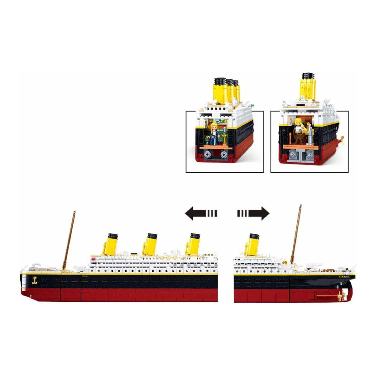 Sluban B1122 Model Kit 1:350 RMS Titanic Ocean Liner Cruise Ship Large Model Maritime Building Blocks DIY Construction — product image 3