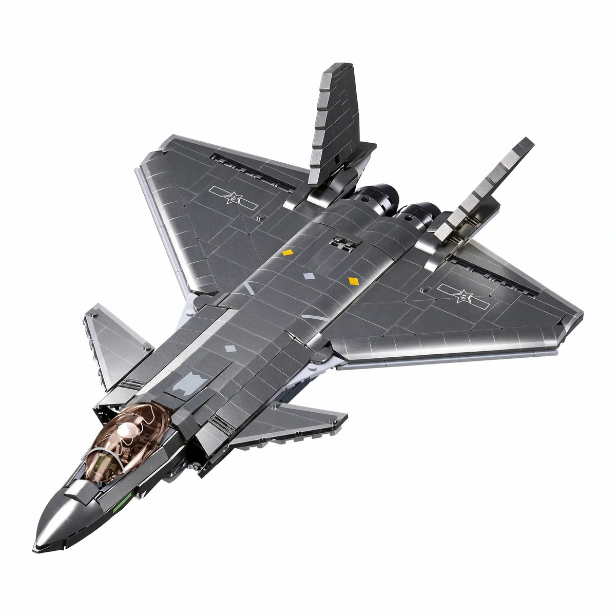 Sluban B1187 Model Kit 1:44 J20 Mighty Dragon Chinese Stealth Fighter Jet Plane Modern PLAAF Building Block DIY Set Toy — product image 1
