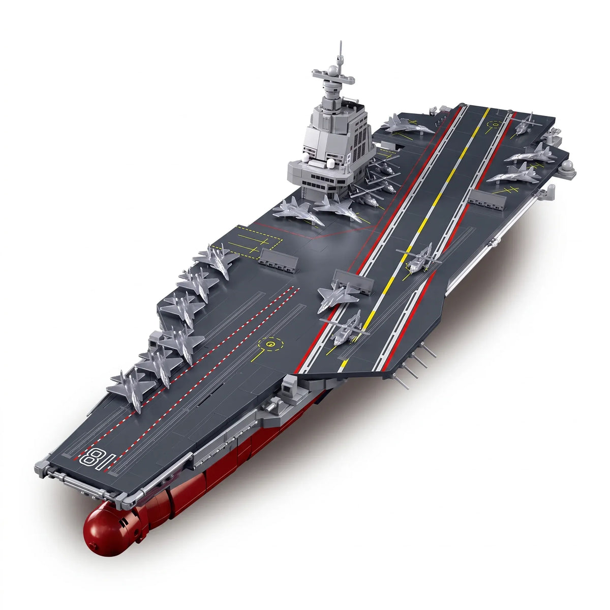 Sluban B1188 Model Kit 1:450 Aircraft Carrier Fujian Type 003 Chinese PLAN Warship Navy Vessel Boat Blocks DIY Set Toy — product image 1