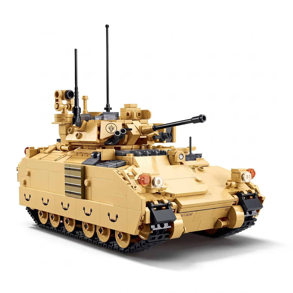 Sluban B1363 Model Kit 1:35 M3A3 Bradley Armored Infantry Vehicle IFV AFV Modern US Army Military Building Blocks DIY Set Toy — product image 1