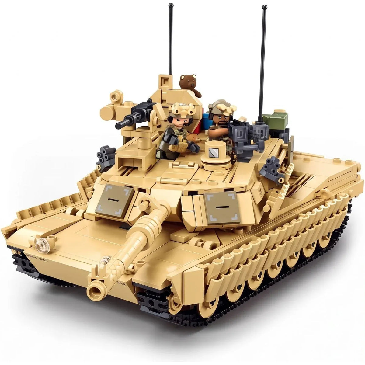 Sluban B1365 Model Kit 1:35 M1A2 Abrams TUSK II Battle Tank MBT Modern US Army Military Building Blocks DIY Set Toy — product image 1