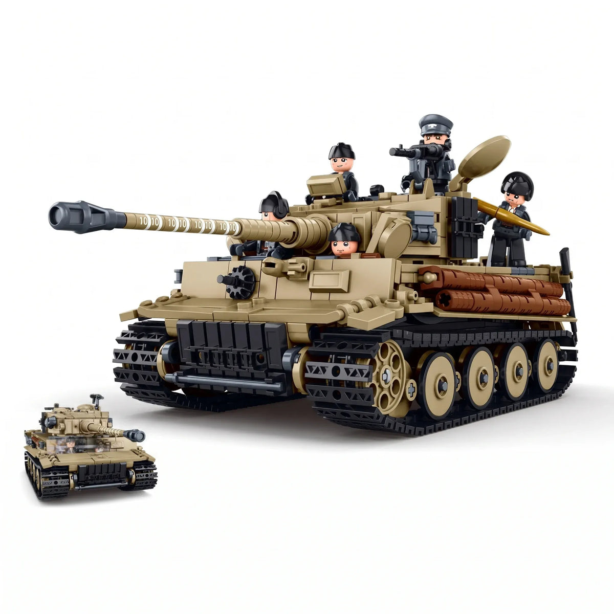 Sluban B1533 Model Kit 1:35 Tiger I Tank German Panzer WWII Army Military Building Blocks DIY Toy Construction Set — product image 1