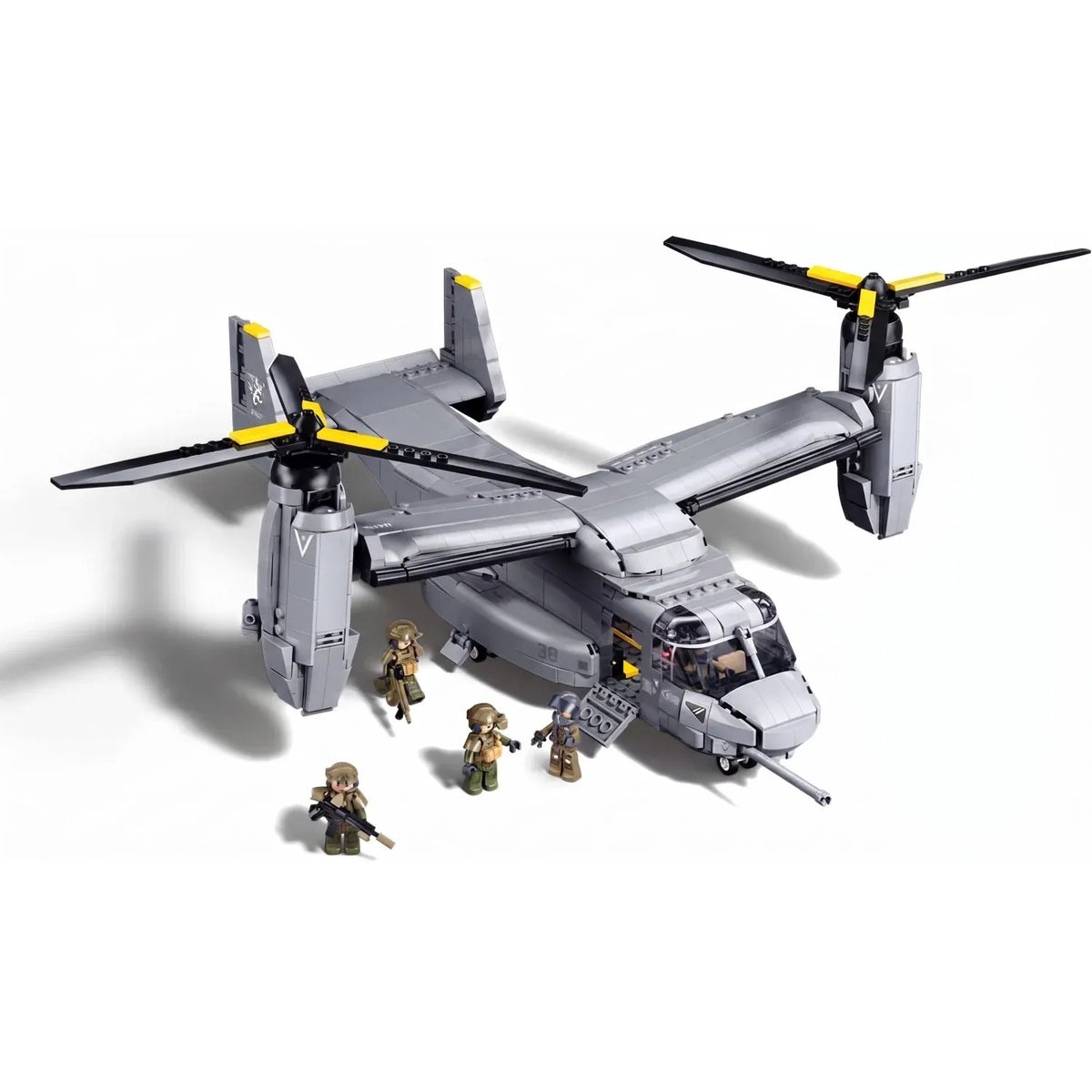 Sluban B1537 Model Kit 1:44 MV-22 Osprey Tiltrotor Helicopter Plane Military Air Force Building Blocks DIY Set Toy — product image 1
