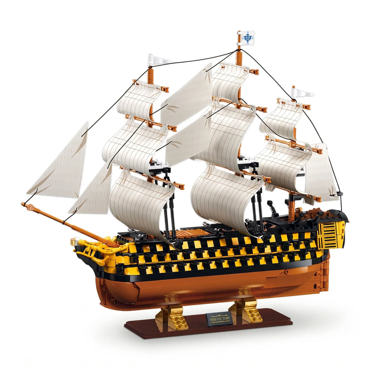 Sluban B1552 Model Kit 1:200 HMS Victory Sailing Battleship Warship Navy Vessel Boat Military DIY Construction Set Toy — product image 1