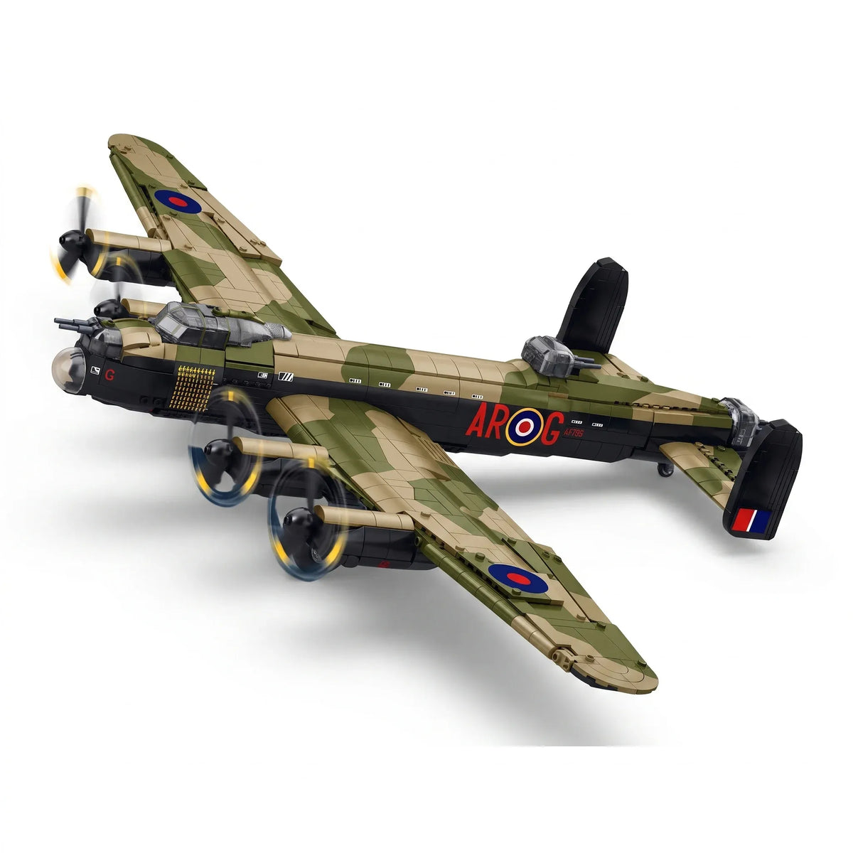 Sluban Model Kit 1:44 Lancaster Bomber G For George Plane WWII RAAF Air Force Military Building Blocks DIY Set Toy Sluban B1609 — product image 1