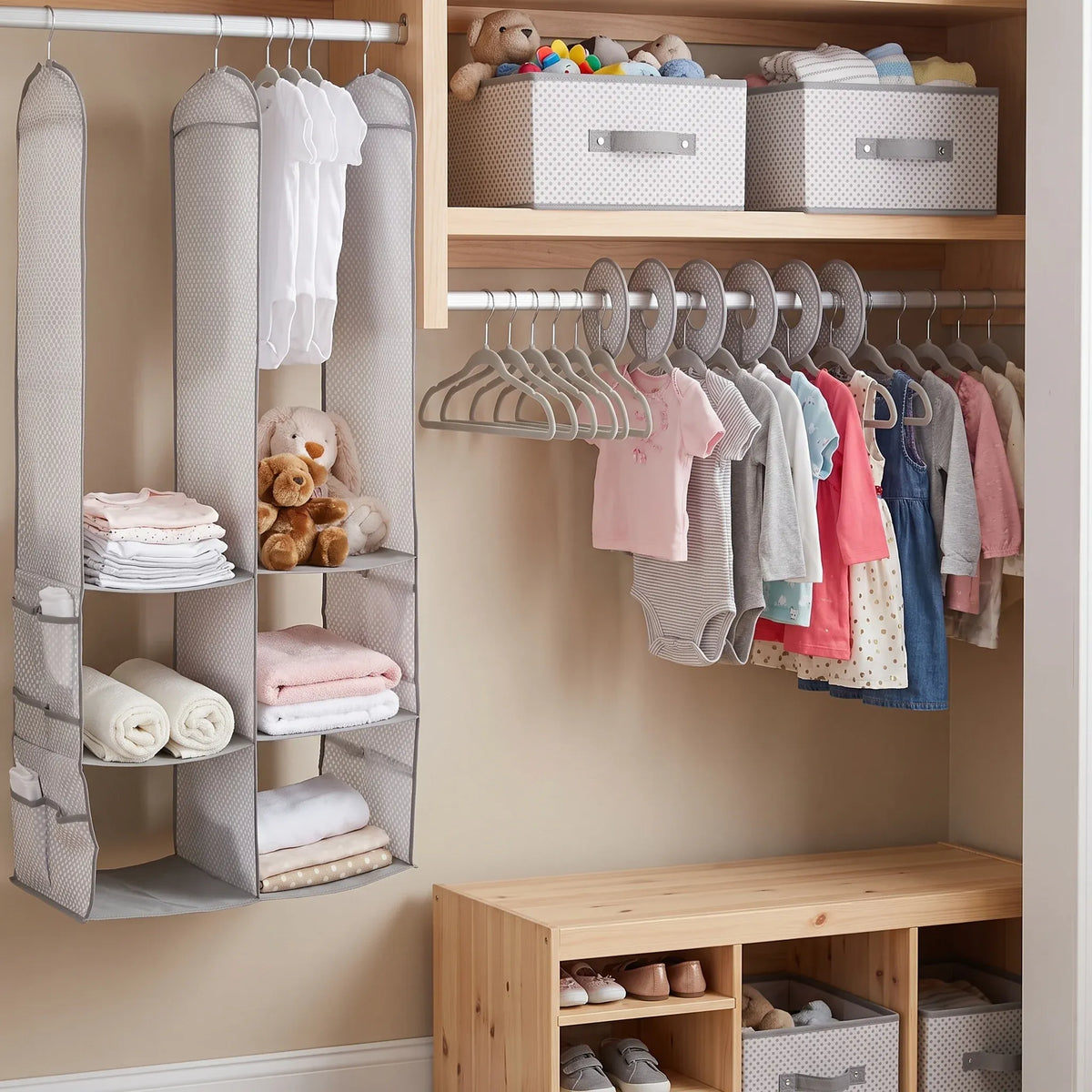 Delta Children 24 Piece Nursery Storage Set Cool Grey — product image 5 of 5