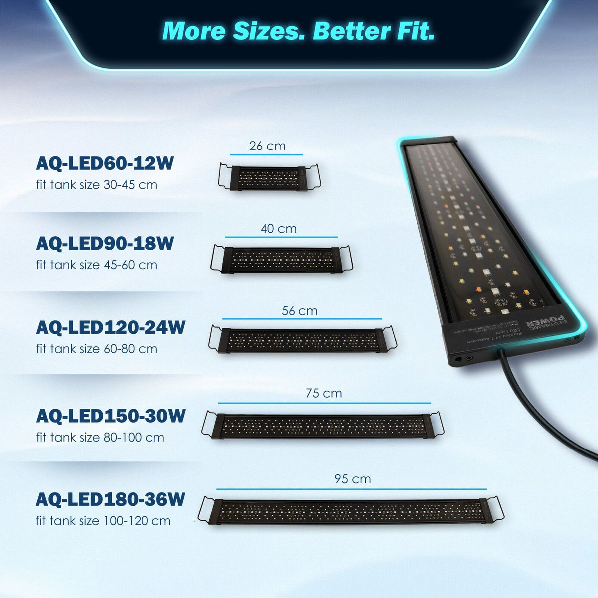 Dynamic Power 95 cm 36 W Full-Spectrum Planted Aquarium LED Light — product image 4 of 10