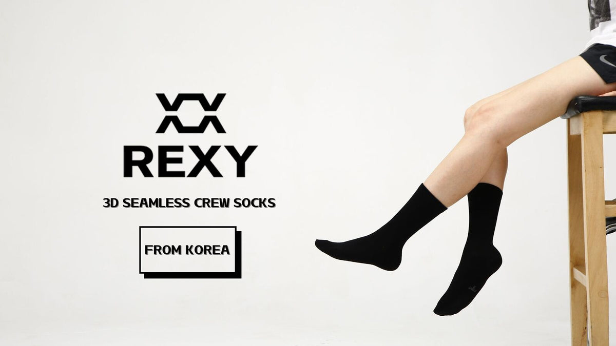 Rexy 3D Seamless Crew Socks – 10 Pack, Medium, Black – photo 2