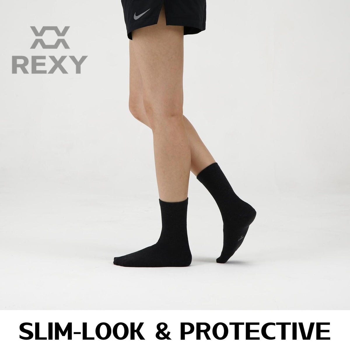 Rexy 3D Seamless Crew Socks – 10 Pack, Medium, Black – photo 4