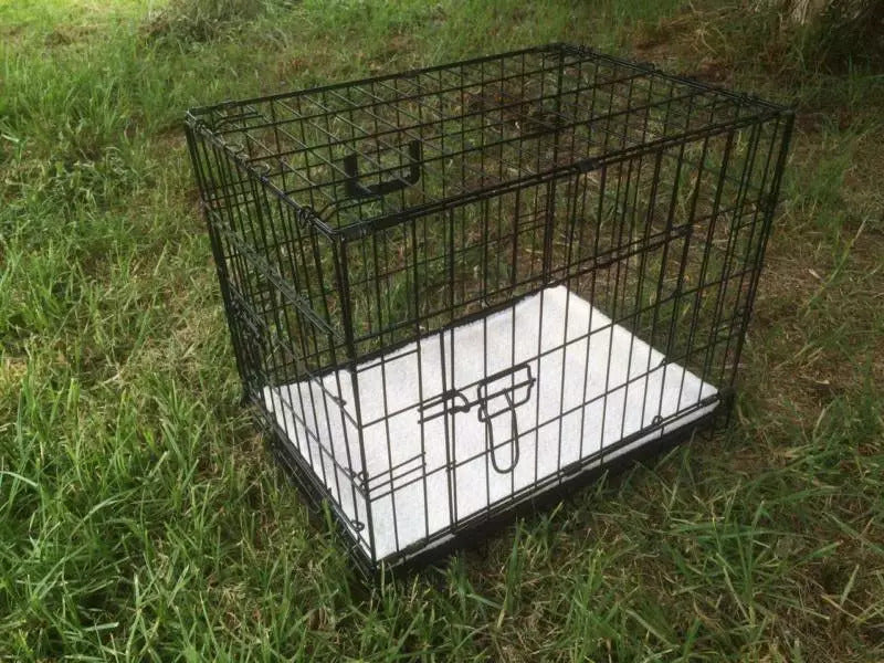 YES4PETS 24' Collapsible Metal Dog Crate Puppy Cage Cat Carrier With Mat — product image 1 of 2