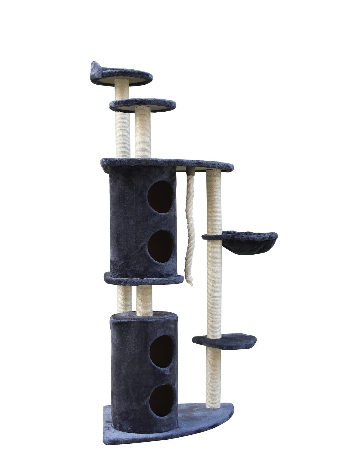 YES4PETS 170cm XL Multi Level Cat Scratching Post Tree Post Furniture House Tower - Grey — product image 4 of 7
