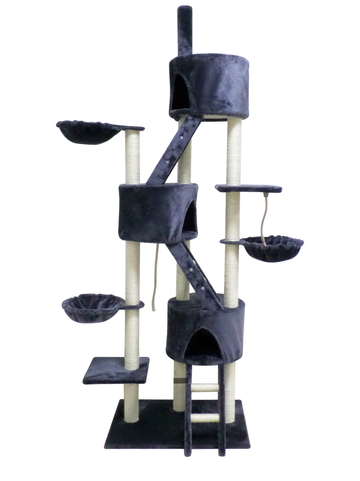YES4PETS 244 cm XL Multi Level Cat Scratching Post Tree Scratcher Pole- Grey — product image 1 of 3