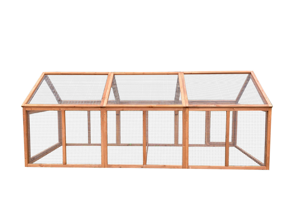 YES4PETS Wooden Chicken & Small-Animal Run Extension, 250 cm