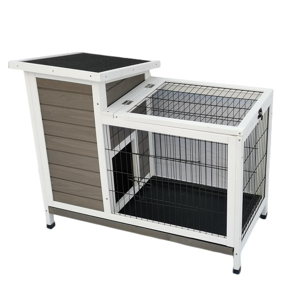 YES4PETS Wooden Rabbit Hutch & Small Animal Shelter, 91.4 × 50.8 × 76.2 cm