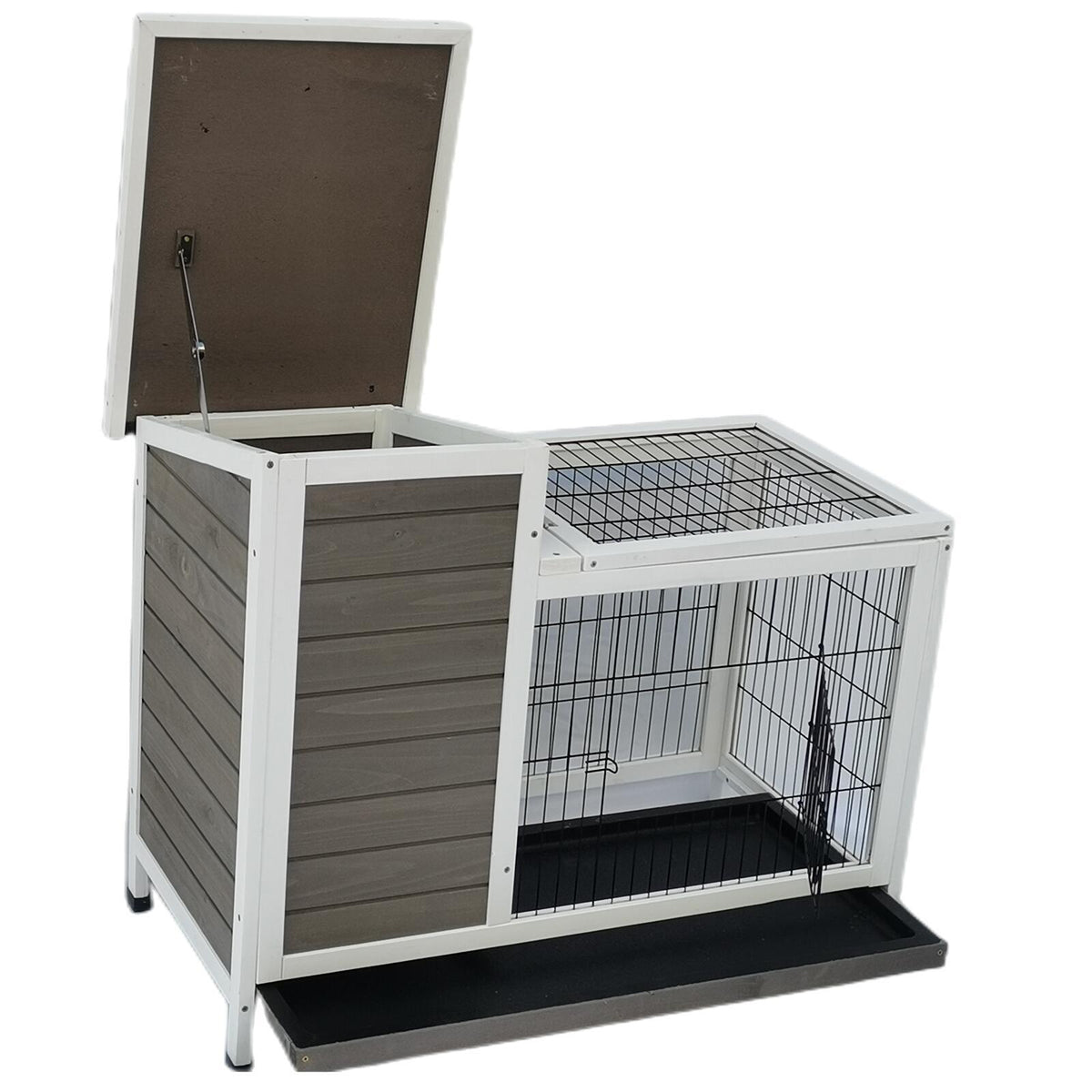 YES4PETS Wooden Rabbit Hutch & Small Animal Shelter, 91.4 × 50.8 × 76.2 cm