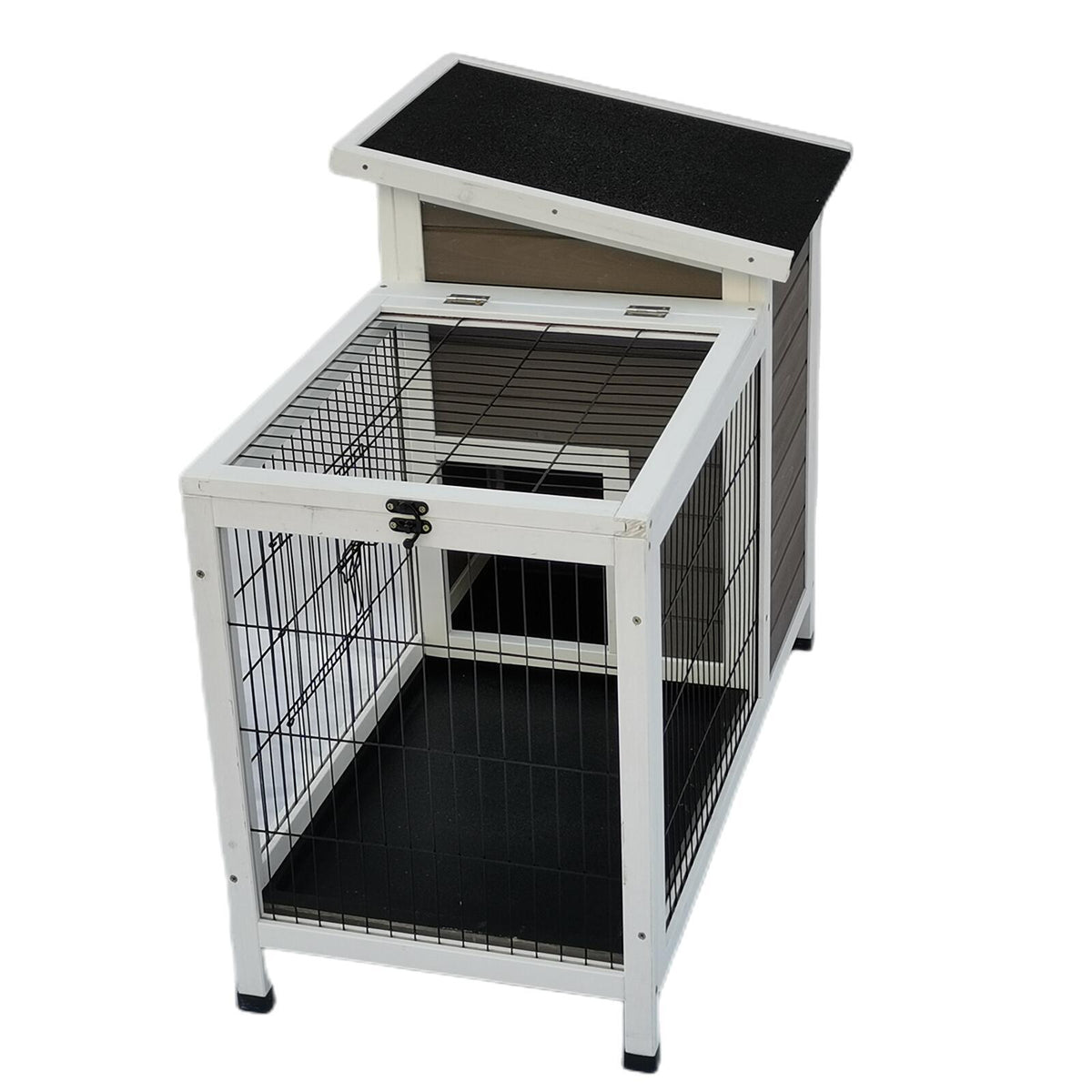 YES4PETS Wooden Rabbit Hutch & Small Animal Shelter, 91.4 × 50.8 × 76.2 cm
