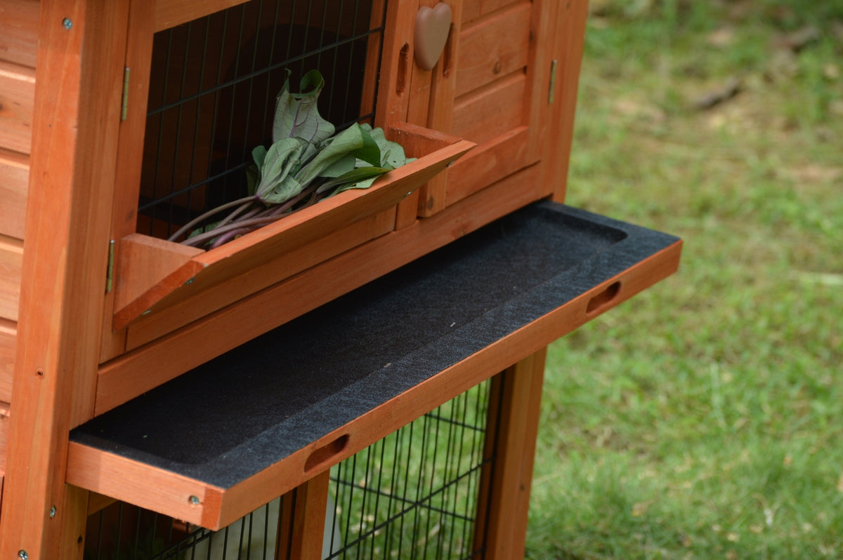 YES4PETS Double Storey Rabbit Hutch Guinea Pig Cage , Ferret cage W Pull Out Tray — product image 5 of 11