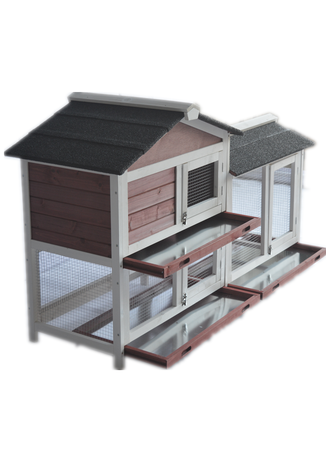 YES4PETS Double Storey Large Rabbit Hutch Guinea Pig Cat Cage , Ferret Cage With Pull Out Tray — product image 3 of 10