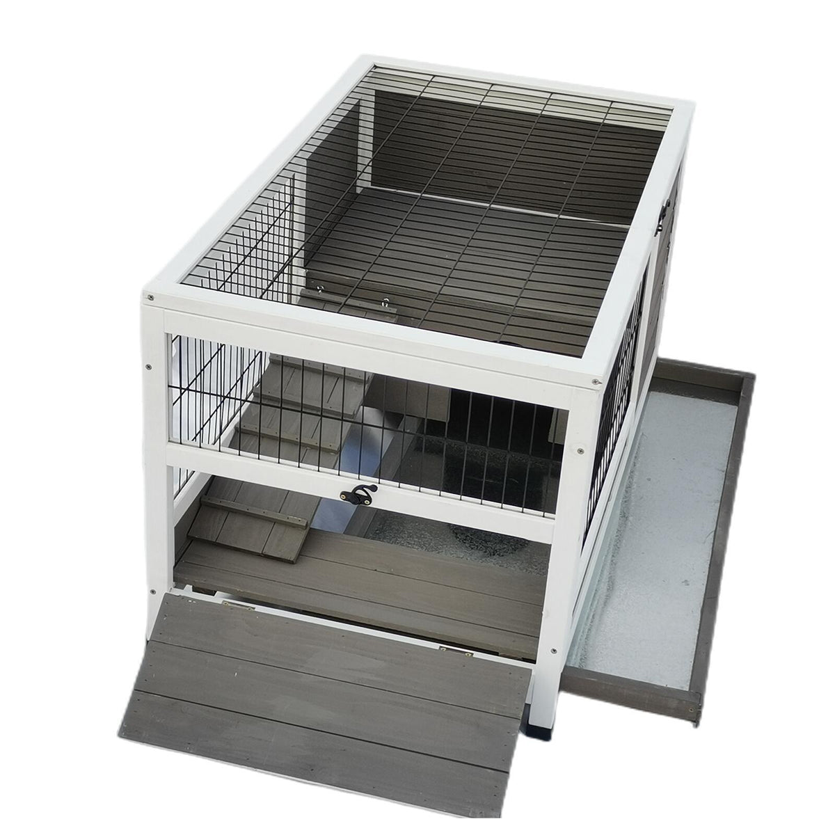 YES4PETS Rabbit Hutch Cat House Cage Guinea Pig Ferret Cage — product image 3 of 4