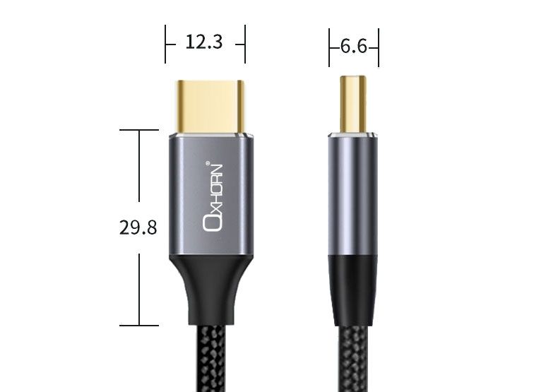 OXHORN CB-CC-301 USB 3.2 C Gen2 Cable 1m — product photo 2