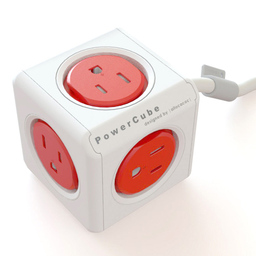ALLOCACOC POWERCUBE Extended Boston Red 5 Outlets with 3M CABLE – product photo 2