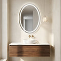 Interior Ave Oval Frameless LED Bathroom Mirror – 50 × 70 cm — product image 1 of 6
