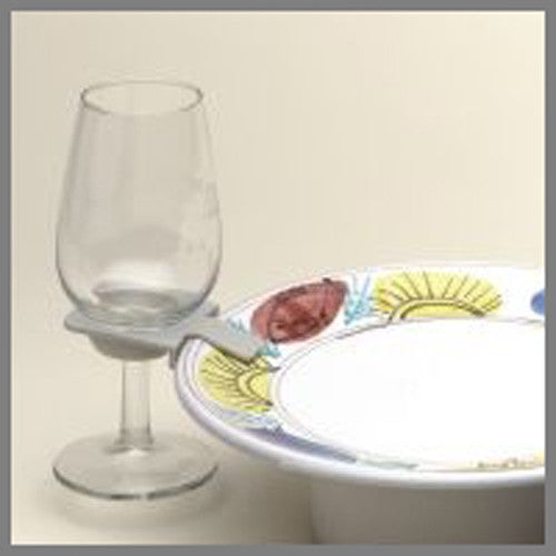 10 Pack Of 75mm White Wine Glass Dinner Lunch Plate Clip Holder - Stand Up Buffet Party  - Promotion Merchandise Gift — product image 4