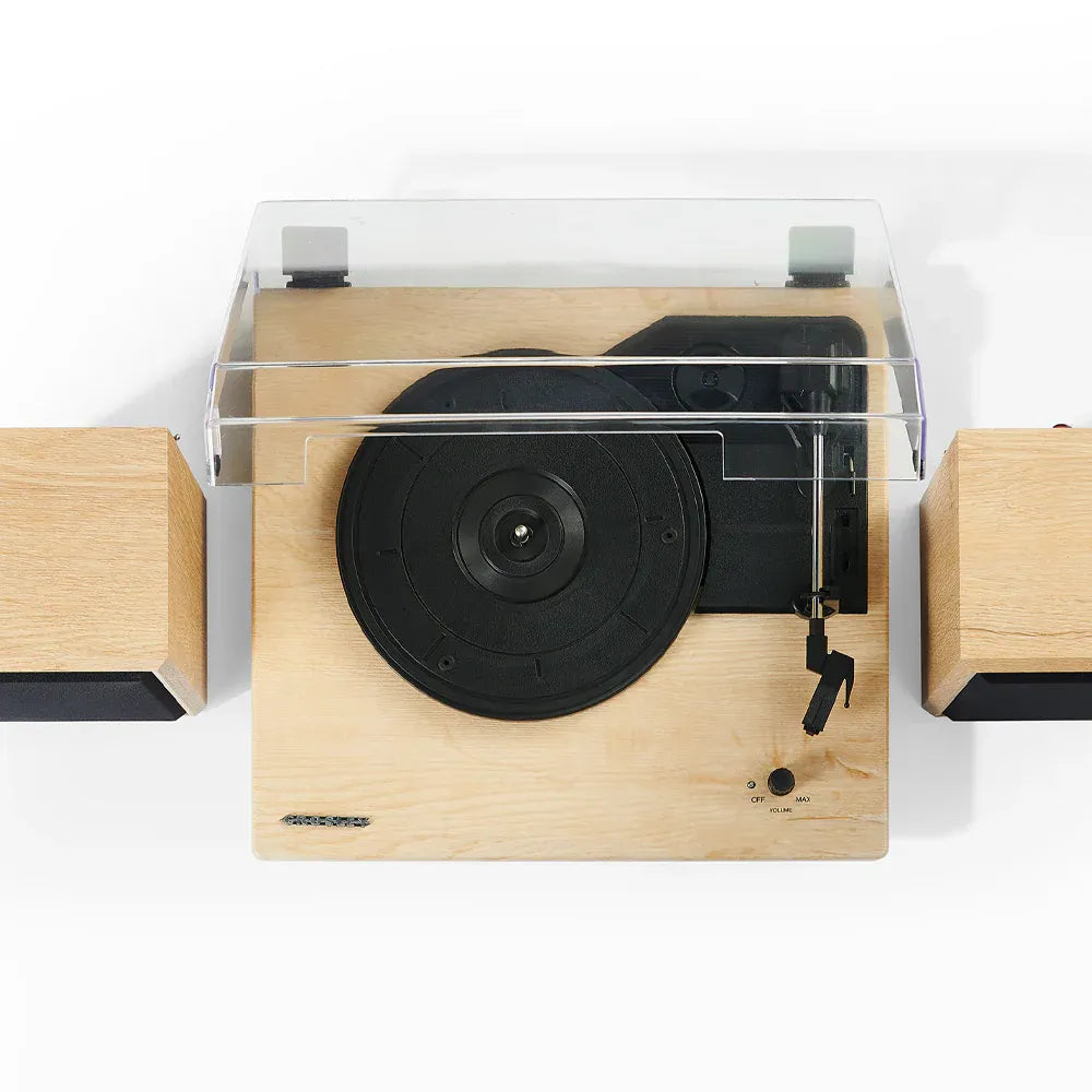 Crosley Brio Record Player Shelf System With Speakers - Natural — product image 3