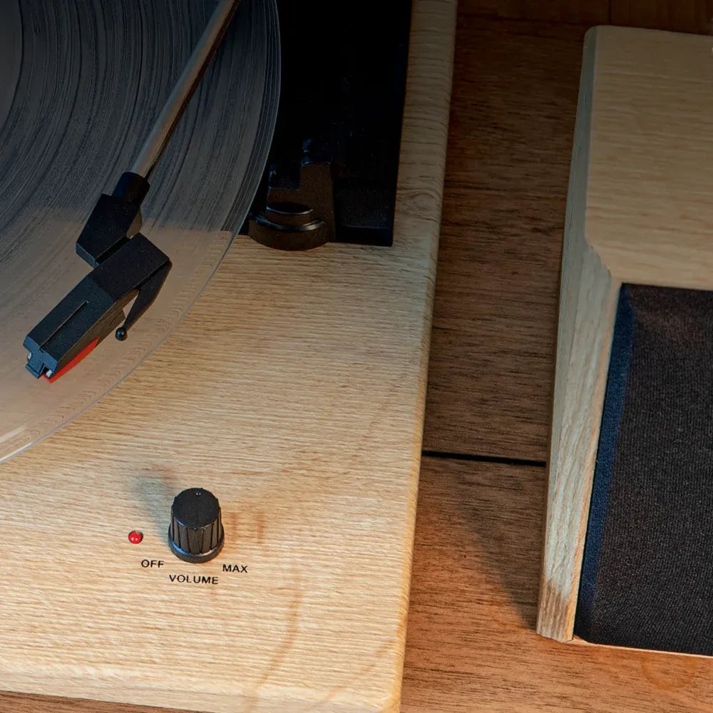 Crosley Brio Record Player Shelf System With Speakers - Natural — product image 4