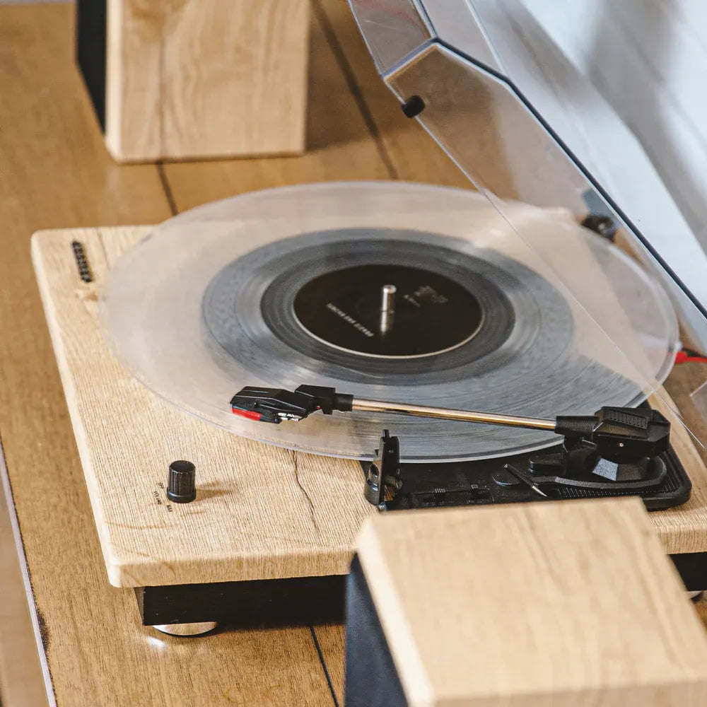 Crosley Brio Record Player Shelf System With Speakers - Natural — product image 5