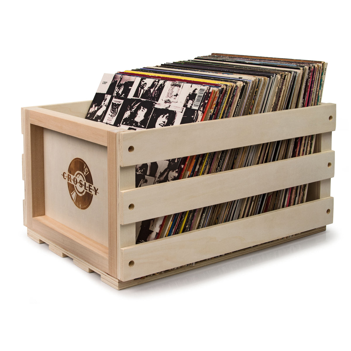 Crosley Cruiser Bluetooth Portable Turntable - Black + Bundled Crosley Record Storage Crate — product image 2