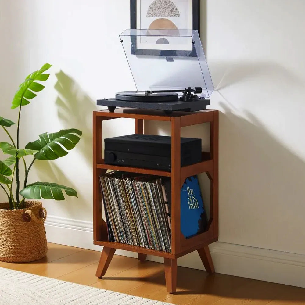 Crosley Voyager Bluetooth Portable Turntable + Crosley Asheville Stand Bundle - Amethyst — product image 2