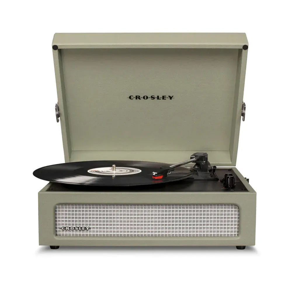 Crosley Voyager Bluetooth Portable Turntable + Crolsey Asheville Stand Bundle - Sage — product image 5