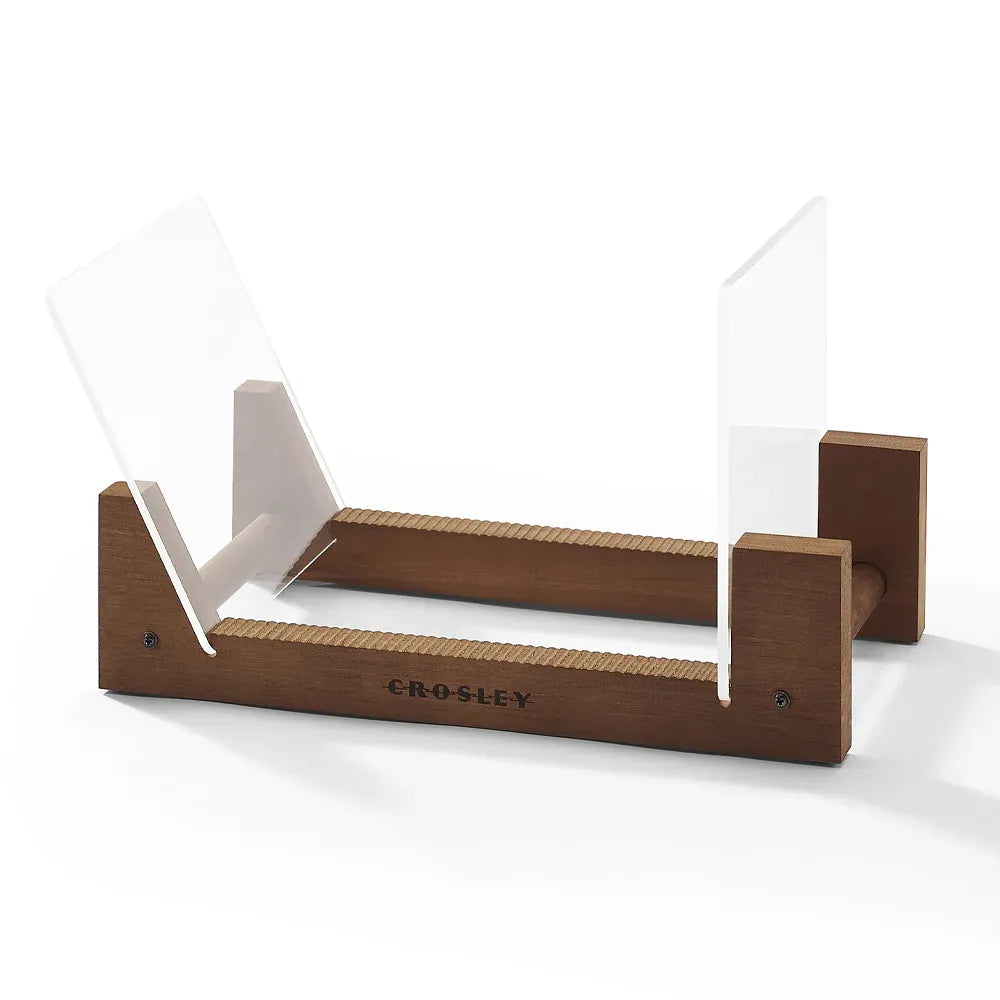 Crosley Voyager Bluetooth Portable Turntable + Bundled Crosley Record Storage Display Stand - Burgundy — product image 4