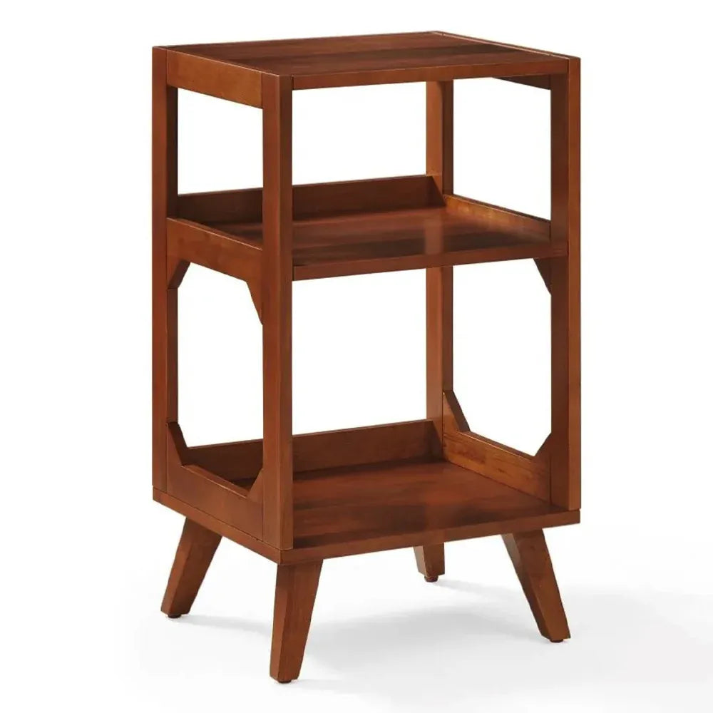 Crosley E100 Record Player Shelf System + Crosley Asheville Stand Bundle - Natural — product image 2