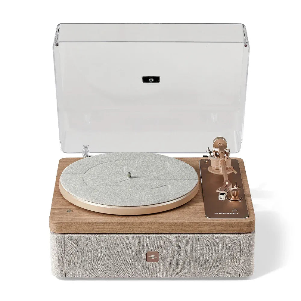 Crosley E100 Record Player Shelf System + Crosley Asheville Stand Bundle - Natural — product image 4