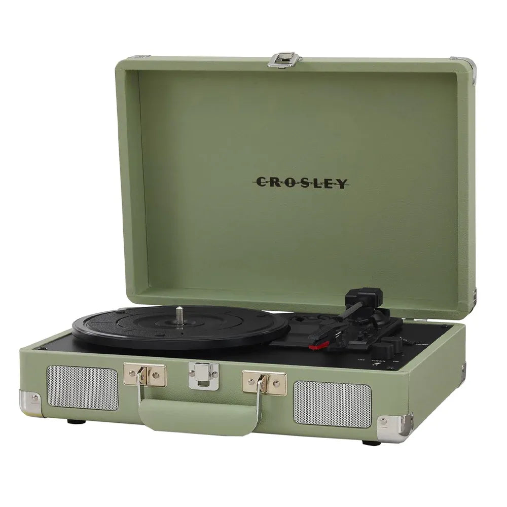 Crosley Cruiser Bluetooth Portable Turntable - Mint + Bundled Crosley Record Storage Crate — product image 2