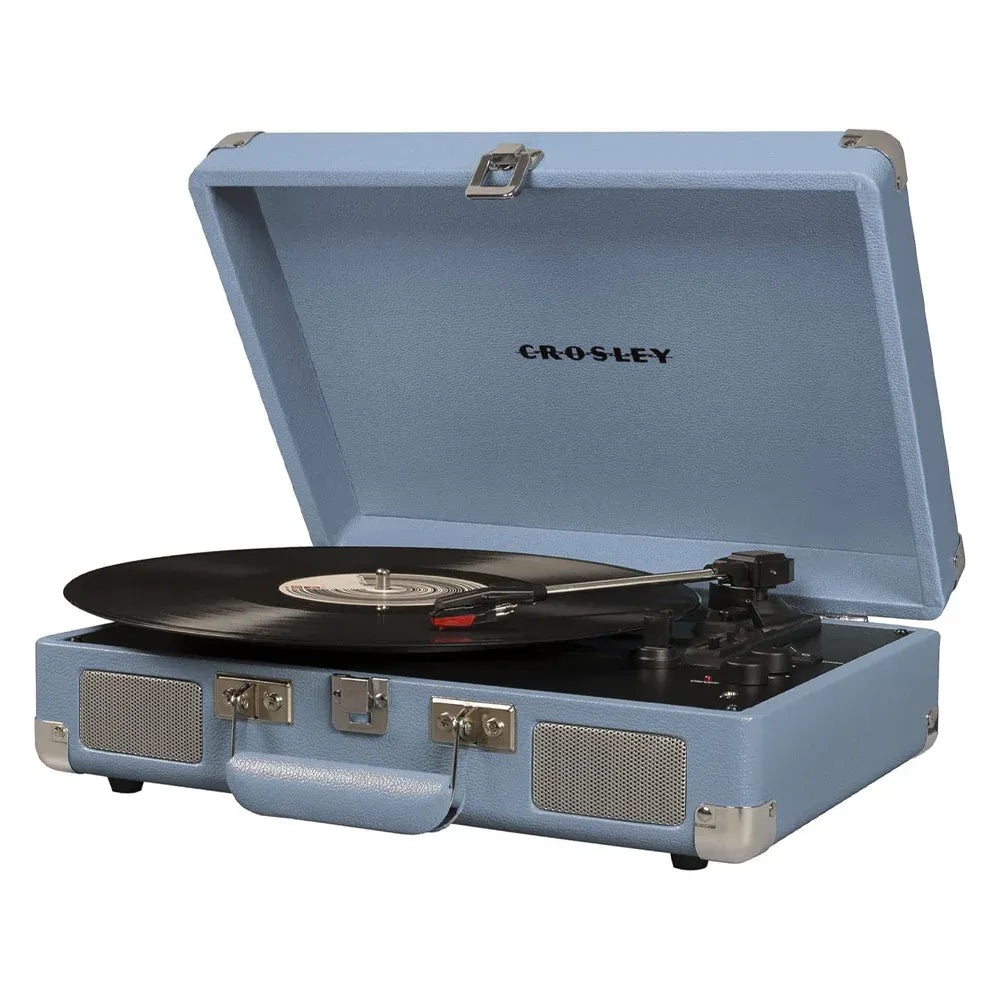 Crosley Cruiser Bluetooth Portable Turntable - Tourmaline + Bundled Crosley Record Storage Crate — product image 5