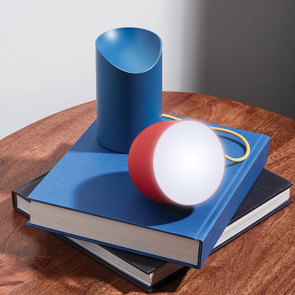Lexon Orbe Rechargeable LED Table Lamp – Blue/Red/Yellow — product image 5 of 7