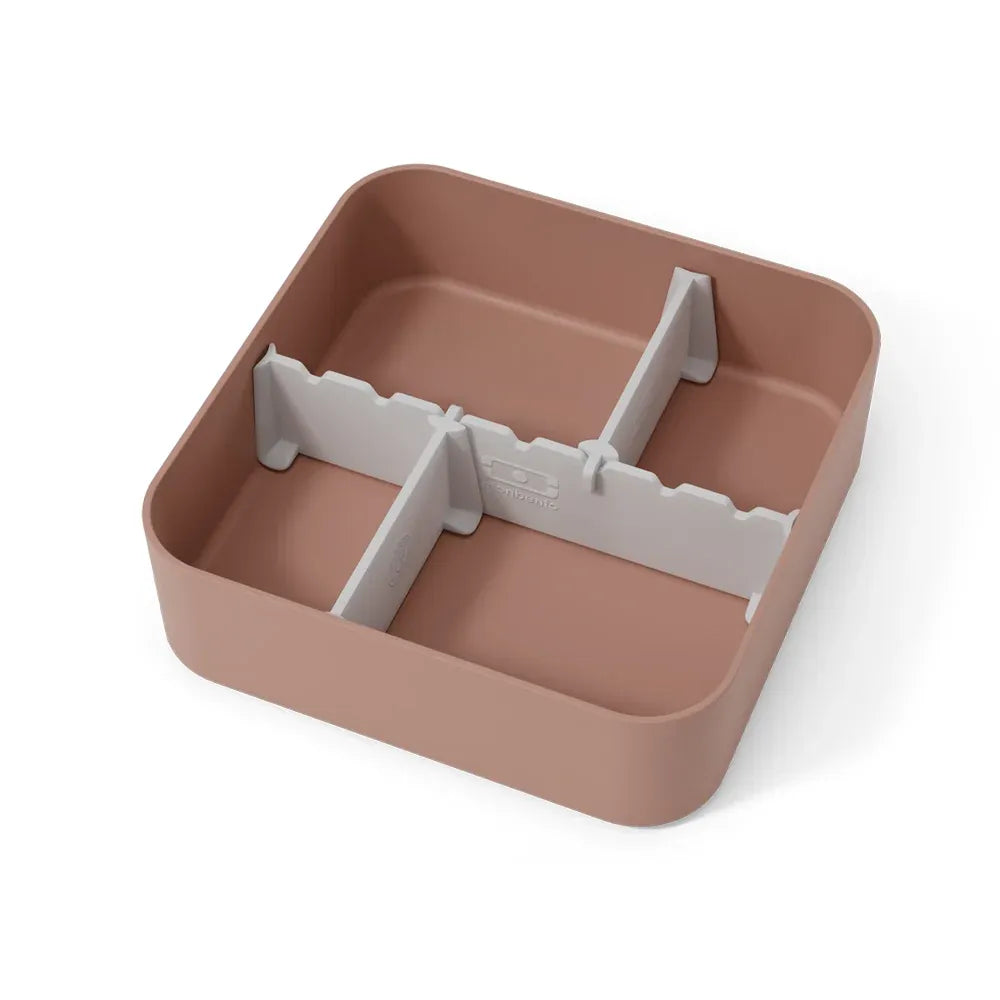 Monbento Flex - The 2 Compartment Lunch Box with Cutlery - Pink Moka