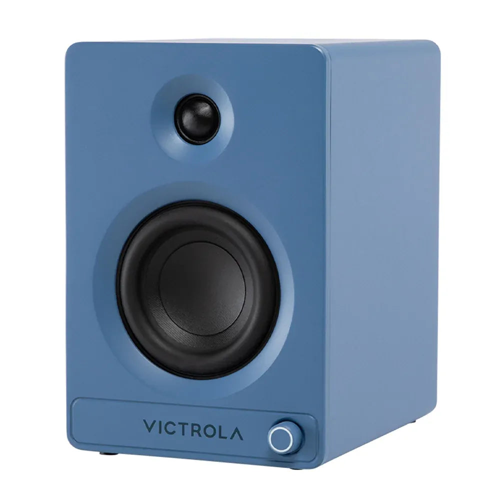 Victrola Tempo Bookshelf Speakers - Blue — product image 5