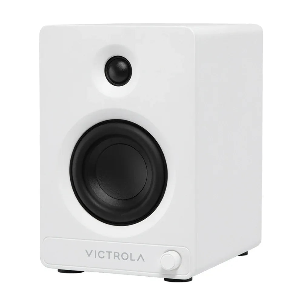 Victrola Automatic Turntable + Victrola Tempo Bookshelf Speakers Bundle - White — product image 6